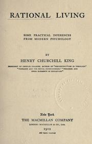 Cover of: Rational living by Henry Churchill King, Henry Churchill King