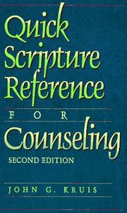 Cover of: Quick scripture reference for counseling