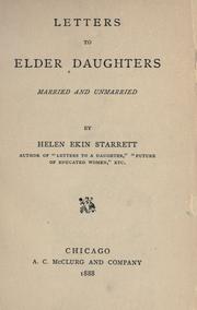 Cover of: Letters to elder daughters, married and unmarried