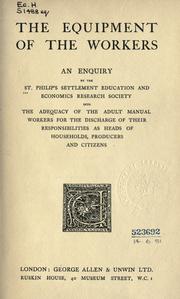 Cover of: The equipment of the workers