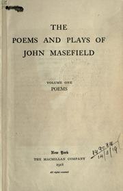 Cover of: Poems and plays.