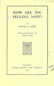 Cover of: How are you feeling now?