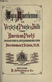 Cover of: Lyra Americana: or, Verses of praise and faith from American poets.