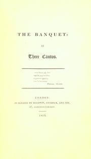 Cover of: The banquet: in three cantos.