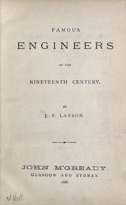 Cover of: Famous engineers of the nineteenth century.