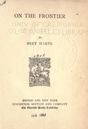 Cover of: On the frontier by Bret Harte