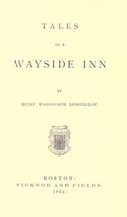 Cover of: Tales of a wayside inn by Henry Wadsworth Longfellow