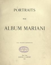 Cover of: Portraits from Album Mariani.