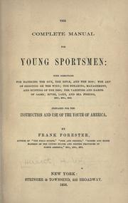Cover of: The complete manual for young sportsmen
