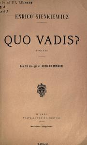 Cover of: Quo vadis? by Henryk Sienkiewicz