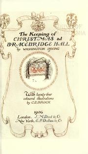 Cover of: The keeping of Christmas at Bracebridge hall