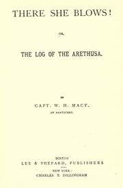 Cover of: There she blows!: or, The log of the Arethusa