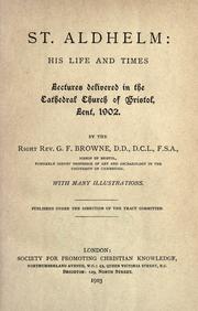 Cover of: St. Aldhelm: his life and times by Forrest Browne