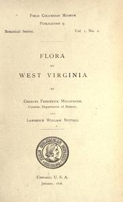 Cover of: Flora of West Virginia by Charles Frederick Millspaugh, Charles Frederick Millspaugh