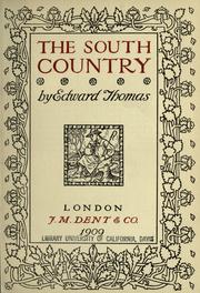 Cover of: The south country by Edward Thomas