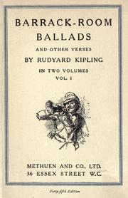 Barrack-Room Ballads by Rudyard Kipling