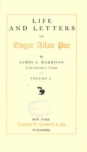Cover of: Life and letters of Edgar Allan Poe by James Albert Harrison