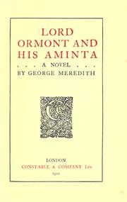 Cover of: Lord Ormont and his Aminta by George Meredith