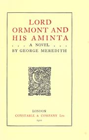 Cover of: Lord Ormont and his Aminta by George Meredith, George Meredith