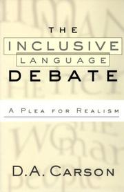 Cover of: The inclusive-language debate by D. A. Carson