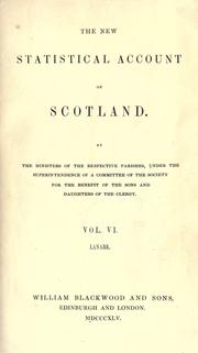 Cover of: The new statistical account of Scotland. by 