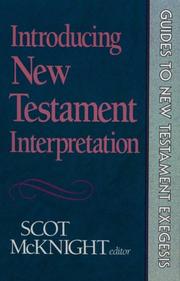 Cover of: Introducing New Testament interpretation