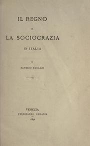 Cover of: Il regno e la sociocrazia in Italia