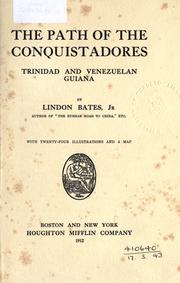 Cover of: The path of the conquistadores.