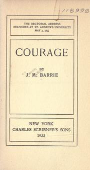Cover of: Courage by J. M. Barrie