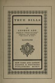 Cover of: True bills.