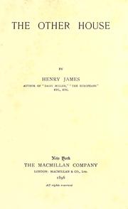 Cover of: The other house. by Henry James