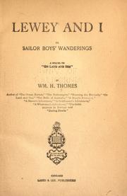 Cover of: Lewey and I: or, Sailor boys' wanderings.