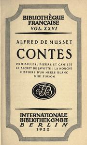 Contes by Alfred de Musset