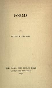 Cover of: Poems by Stephen Phillips