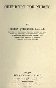 Cover of: Chemistry for nurses by Reuben Ottenberg, Reuben Ottenberg