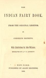 Cover of: The Indian fairy book by Henry Rowe Schoolcraft