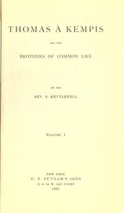 Cover of: Thomas a Kempis and the Brothers of Common Life