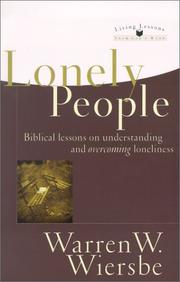 Lonely people by Warren W. Wiersbe