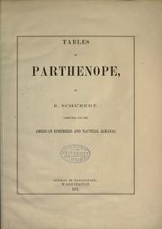 Tables of Parthenope by Schubert, Ernst