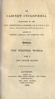 Cover of: The  United States.: Conducted by Dionysius Lardner