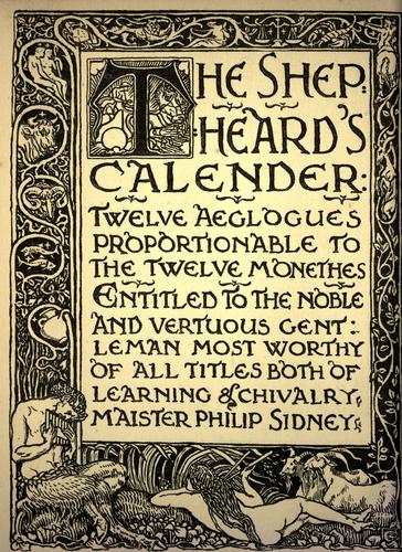 The shepheard's calender by Edmund Spenser