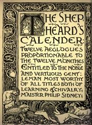 Cover of: The shepheard's calender by Edmund Spenser