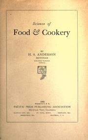 Cover of: Science of food & cookery