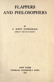 Cover of: Flappers and philosophers by F. Scott Fitzgerald, F. Scott Fitzgerald