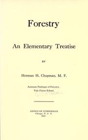 Cover of: Forestry: an elementary treatise