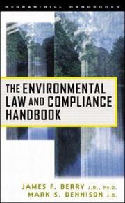 Cover of: The environmental law and compliance handbook