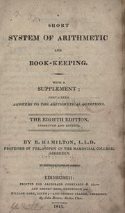 Cover of: A short system of arithmetic and book-keeping.: With a supplement; containing answers to the arithmetical questions.