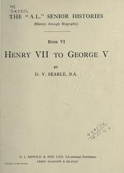 Cover of: Henry VII to George V.