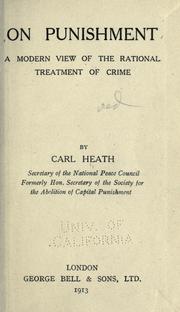 Cover of: On punishment