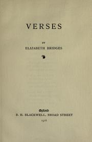 Cover of: Verses